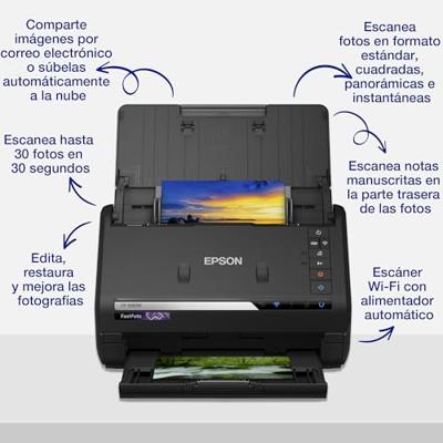 Epson FastFoto FF680W Scanner Zwart - thumbnail