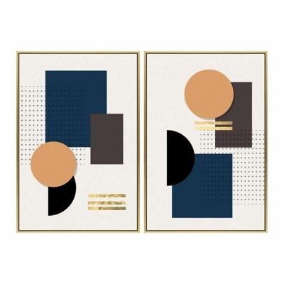 Schilderij DKD Home Decor S3018267 Modern (51,5 x 3,5 x 71,5 cm) (2 Stuks)