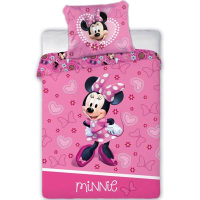 Disney Minnie Mouse Baby Dekbedovertrek Hearts - 100 X 135 Cm - Katoen Disney Minnie Mouse Baby Dekbedovertrek Hearts - 100 X 135 Cm - Katoen