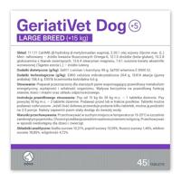 VET EXPERT GeriatiVet Dog Large Breed - ondersteunend preparaat voor oudere honden - 45 capsules. - thumbnail