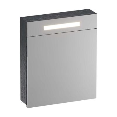 Brauer Promise Spiegelkast - 60 cm - met Directe Verlichting - 1 Linksdraaiende Enkelzijdige Spiegeldeur - Damascus