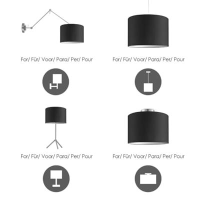 Home sweet home lampenkap Bling 30 - zwart