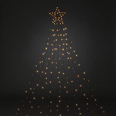 Konstsmide LED-gordijn Buiten 30 V Energielabel: F (A - G) 304 LED Barnsteen Timer