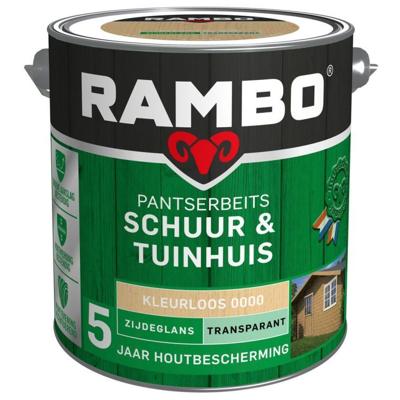 Rambo Pantserbeits Schuur & Tuinhuis Zijdeglans Transparant - Blank