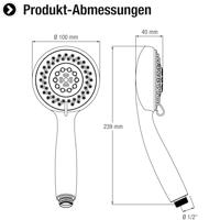 Cornat Handdouche Reina 5S Chroom - TECB3483 - thumbnail