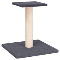 vidaXL Krabpaal met platform 38 cm donkergrijs, kattentoren, kattenboom, kattenkrabtoren, kattenkrabpaal, kattenspeelmeubel, kattenklimmeubel - thumbnail
