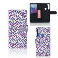 Motorola G8 Power | Telefoon Hoesje | Feathers Color - thumbnail