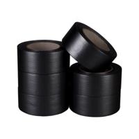 Duct tape zwart 50 mm x 50 meter | 6 stuks - thumbnail