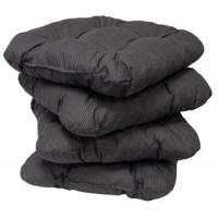 Tuinkussens - Polyester, Katoen - Antraciet 38 x 38 cm - thumbnail