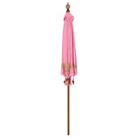 Parasol Anders Roze x 260 cm Katoen en massief hout - thumbnail