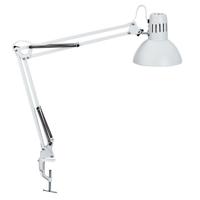 Bureaulamp maul study tafelklem excl.lamp e27 wit - thumbnail