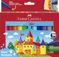 Faber Castell Viltstift Jumbo super wasbaar karton etui - thumbnail