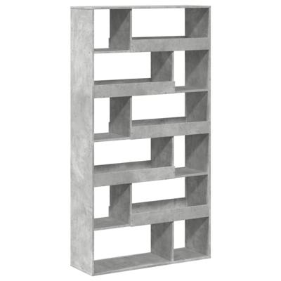 Kamerscherm 100x33x187,5 cm bewerkt hout betongrijs - thumbnail