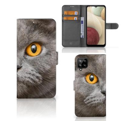 Telefoonhoesje | Met pasjeshouder | Samsung Galaxy A12 Britse Korthaar