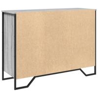 Dressoir 101x35,5x74,5cm bewerkt hout grijs sonoma eikenkleurig - thumbnail