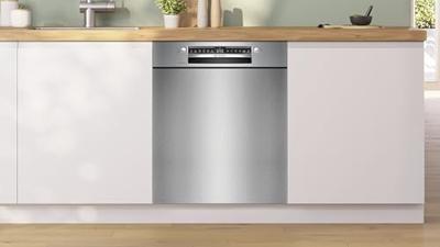 Bosch SMU4EVS08E Onderbouw vaatwasser Grijs