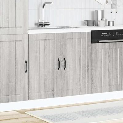 Spoelbakonderkast Lucca bewerkt hout grijs sonoma eiken