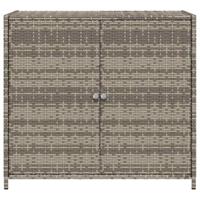 Tuinkast 83x45x76 cm poly rattan grijs - thumbnail