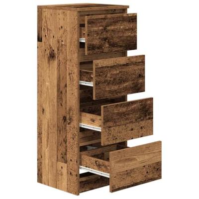 Dressoir 37,5x35x99 cm spaanplaat oud hout