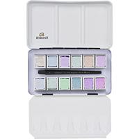 Rembrandt Professionele Aquarelverf Metalen Set - 12 Napjes + 1 Penseel - thumbnail