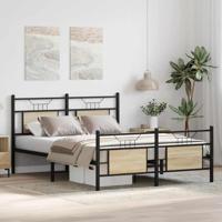 Bedframe zonder matras hout sonoma eikenkleurig 140x200 cm - thumbnail