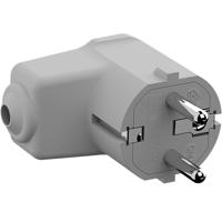Bachmann 960.302 Haakse stekker met randaarde Polyamide 250 V Grijs-wit (RAL 7035) IP20 - thumbnail