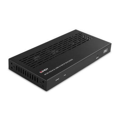 LINDY 4K30 HDMI & USB over IP Extender - Encoder HDMI-extender HDMI, USB-B, Audio-Line-in, Infrarood 100 m