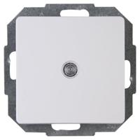 KOPP - Wisselschakelaar met Indicatielampje - Paris HK05 - Inbouw - 1-voudig Enkel Schakelaar - Arctic Glans Wit - thumbnail