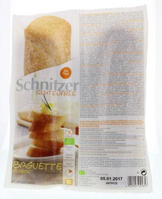 Schnitzer Baguette classic glutenvrij bio 360 Gram
