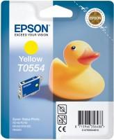 Huismerk Epson T0554 Inktcartridge Geel - thumbnail