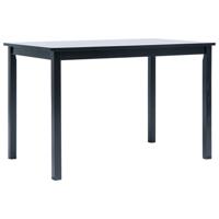 Eettafel 114x71x75 cm massief rubberwood zwart - thumbnail