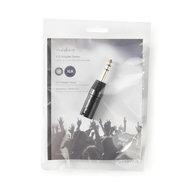 XLR-Adapter Stereo | XLR 3-pins male - 6,35 mm male | Zwart