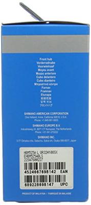 Shimano voornaaf fh-m525 36 gaats 6 bouts remschijfbevestiging zwart