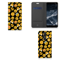 Nokia 5.1 (2018) Hoesje met Magneet Emoji - thumbnail