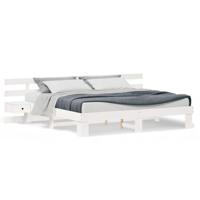 Bedframe met lade Wit Hout - thumbnail