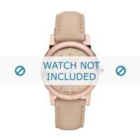 Horlogeband Burberry BU9109 Leder Beige 18mm - thumbnail