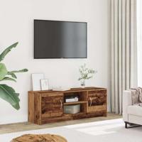 Tv-meubel 102x30x37,5 cm bewerkt hout oud houtkleurig - thumbnail