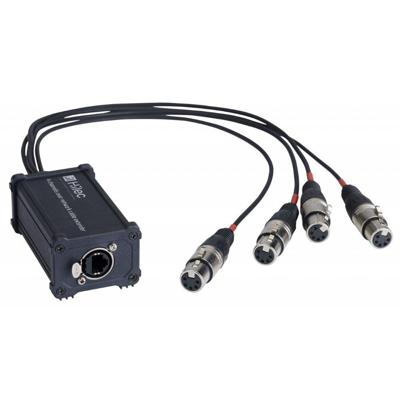 Hilec BOXRJ4XF5 breakout box van rj45 naar 5-pin XLR female voor DMX of audio