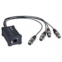 Hilec BOXRJ4XF5 breakout box van rj45 naar 5-pin XLR female voor DMX of audio - thumbnail