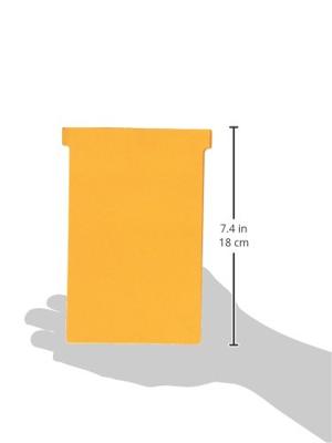 Nobo T-planbordkaarten index 4, ft 180 x 124 mm, oranje