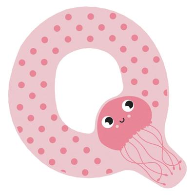 Small Foot - houten dieren kinderletter - q