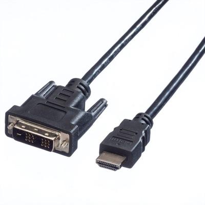 VALUE Monitorkabel DVI (18+1) / HDMI M/M, zwart, 1,5 m