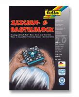 Folia fo-197 tekenblok a4 zwart 130 gram 20 vel - thumbnail