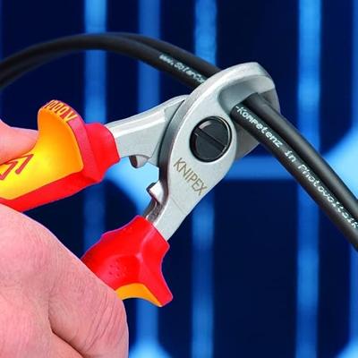 Knipex Kabelschaar geïsoleerd met meer-componentengrepen, VDE-getest 165 mm - 95 16 165