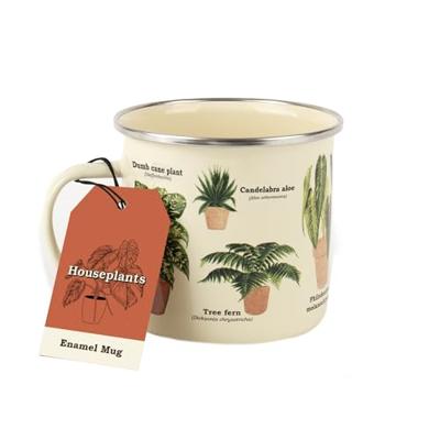 Gift Republic Kamerplant - Emaille Mok