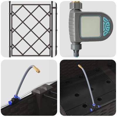 Tuin Bloempot 5 pcs Bruin Staal