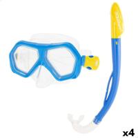 Snorkelbril en -buis voor Kinderen AquaSport Blauw (4 Stuks) - thumbnail