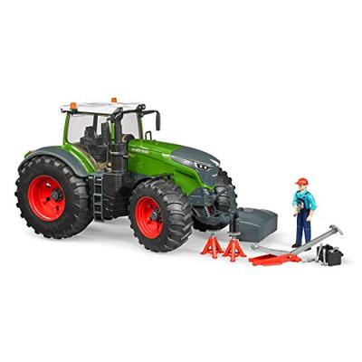 bruder Fendt 1050 Vario incl. monteur en werkplaatsapparatuur modelvoertuig - thumbnail