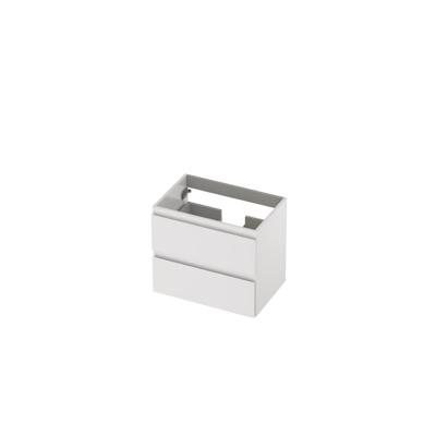 INK - Onderkast 2 Laden Greeploos Gelakt - 600x400x520 Mm - Hoogglans Wit