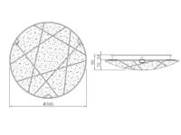 Trio PlafonnièreSandrina 30cm wit - 601200100 - thumbnail